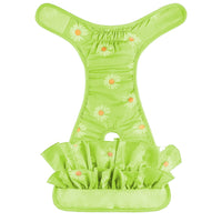 Washable Female Dog Puppy Diapers Menstrual Sanitary Nappy Pants Underpants Green
