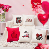 2Pcs Valentine's Day Heat Transfer Film Sticker DIY Iron on Patch for T-shirt Clothes-Style 5