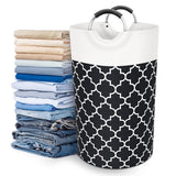 82L Laundry Basket Laundry Hamper Bag Washing Bin Clothes Bag Foldable Black