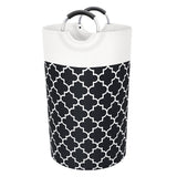 82L Laundry Basket Laundry Hamper Bag Washing Bin Clothes Bag Foldable Black
