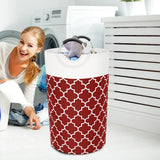 82L Laundry Basket Laundry Hamper Bag Washing Bin Clothes Bag Foldable Red