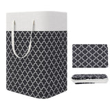 75L Laundry Baskets Laundry Hamper with Long Handles Collapsible Clothes Hamper-Black