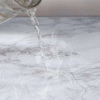 10M Marble Wall Sticker Decor Roll Wallpaper Self Adhesive Contact Paper-White