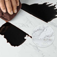 10M Marble Wall Sticker Decor Roll Wallpaper Self Adhesive Contact Paper-White