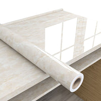 10M Marble Wall Sticker Decor Roll Wallpaper Self Adhesive Contact Paper-Yellow