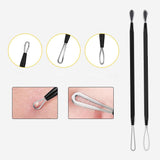 10 Pcs Black Head Remover Pimple Popper Tool Kit Black