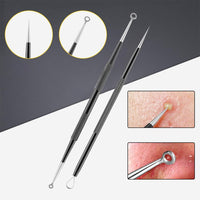 10 Pcs Black Head Remover Pimple Popper Tool Kit Black