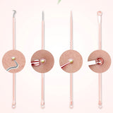 10 Pcs Black Head Remover Pimple Popper Tool Kit Pink