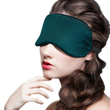 FancyGrab Sleeping Silk Masks for Women Men Sleep Eye Mask Light Out Travel Eye Mask Green