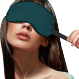 FancyGrab Sleeping Silk Masks for Women Men Sleep Eye Mask Light Out Travel Eye Mask Green