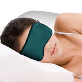 FancyGrab Sleeping Silk Masks for Women Men Sleep Eye Mask Light Out Travel Eye Mask Green