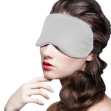 FancyGrab Sleeping Silk Masks for Women Men Sleep Eye Mask Light Out Travel Eye Mask Silver