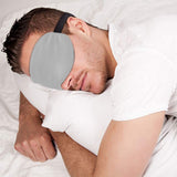 FancyGrab Sleeping Silk Masks for Women Men Sleep Eye Mask Light Out Travel Eye Mask Silver