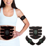 FancyGrab EMS Abdominal Muscle Training Belt Portable Muscle Stimulator Trainer Fitness Equipment for Home Gym Fitness Red