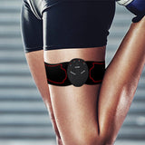 FancyGrab EMS Abdominal Muscle Training Belt Portable Muscle Stimulator Trainer Fitness Equipment for Home Gym Fitness Red
