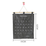 Wall Hanging Note Calendar Hanging Bag Calendar Memo Hanging Bag Party Decor Storage Bag Grey