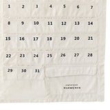 Wall Hanging Note Calendar Hanging Bag Calendar Memo Hanging Bag Party Decor Storage Bag White
