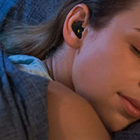 3 Layers Reusable Silicone Noise Canceling Sleeping Ear Plugs with 5 Pairs Replacements Black