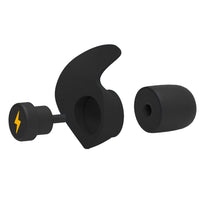 3 Layers Reusable Silicone Noise Canceling Sleeping Ear Plugs with 5 Pairs Replacements Black