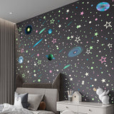 497Pcs Luminous Sticker Wall Decal Luminous Stars self-Adhesive Room Wall Stickers
