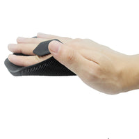Silicone Bath Brush Exfoliating Body Scrubber Shower Massage Brush with Hanging Hole Black