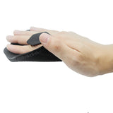 Silicone Bath Brush Exfoliating Body Scrubber Shower Massage Brush with Hanging Hole Black