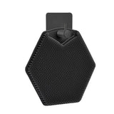 Silicone Bath Brush Exfoliating Body Scrubber Shower Massage Brush with Hanging Hole Black