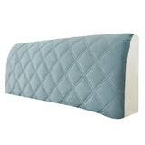 FancyGrab Soft Quilted Bed Headboard Cover Bed Head Slipcover Dustproof Bed Head Backrest Protector Blue