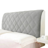 FancyGrab Soft Quilted Bed Headboard Cover Bed Head Slipcover Dustproof Bed Head Backrest Protector Grey