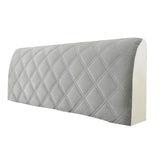 FancyGrab Soft Quilted Bed Headboard Cover Bed Head Slipcover Dustproof Bed Head Backrest Protector Grey