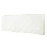 FancyGrab Soft Quilted Bed Headboard Cover Bed Head Slipcover Dustproof Bed Head Backrest Protector White