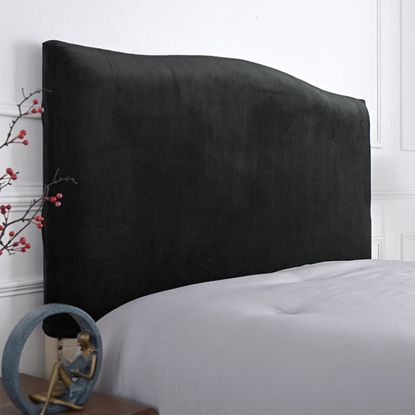 FancyGrab Stretch Bed Headboard Cover Bed Head Slipcover Dustproof Bed Head Backrest Protector Black