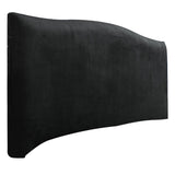 FancyGrab Stretch Bed Headboard Cover Bed Head Slipcover Dustproof Bed Head Backrest Protector Black