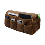 FancyGrab 14 Pocket Couch Organizer Recliner Sofa Armrest Holder Remote Control Holder Coffee