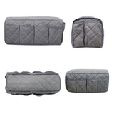 FancyGrab 14 Pocket Couch Organizer Recliner Sofa Armrest Holder Remote Control Holder Grey