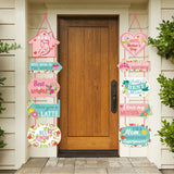 FancyGrab Set of 2Pcs Mothers Day Door Banners Mothers Day Door Hanging Ornament Decoration