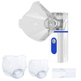 Portable Mesh Nebulizer Machine Battery Operated for Breathing Problems Blue
