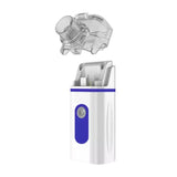 Portable Mesh Nebulizer Machine Battery Operated for Breathing Problems Blue
