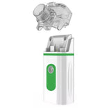 Portable Mesh Nebulizer Machine Battery Operated for Breathing Problems Green