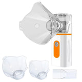 Portable Mesh Nebulizer Machine Battery Operated for Breathing Problems Orange