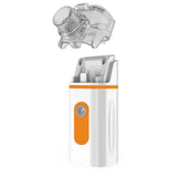 Portable Mesh Nebulizer Machine Battery Operated for Breathing Problems Orange