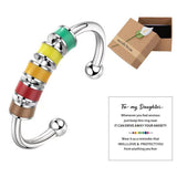 FancyGrab To My Daughter Anxiety Fidget Ring Meditation Ring Adjustable Opening Ring Style 1