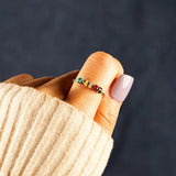 FancyGrab To My Daughter Anxiety Fidget Ring Meditation Ring Adjustable Opening Ring Style 1