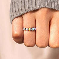 FancyGrab To My Daughter Anxiety Fidget Ring Meditation Ring Adjustable Opening Ring Style 2