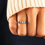 FancyGrab To My Daughter Anxiety Fidget Ring Meditation Ring Adjustable Opening Ring Style 3