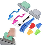 Set of 6Pcs Window Groove Gap Cleaning Brushes Sliding Door Track Crevice Cleaning Brush Window Blind Cleaner
