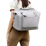 Large Capacity Folding Travel Bag Collapsible Travel Bag Expandable Water-resistant Duffel Bag Grey