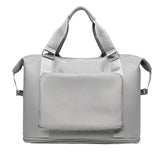 Large Capacity Folding Travel Bag Collapsible Travel Bag Expandable Water-resistant Duffel Bag Grey