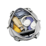 Large Capacity Folding Travel Bag Collapsible Travel Bag Expandable Water-resistant Duffel Bag Grey