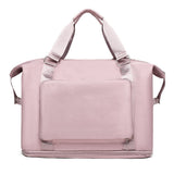 Large Capacity Folding Travel Bag Collapsible Travel Bag Expandable Water-resistant Duffel Bag Pink